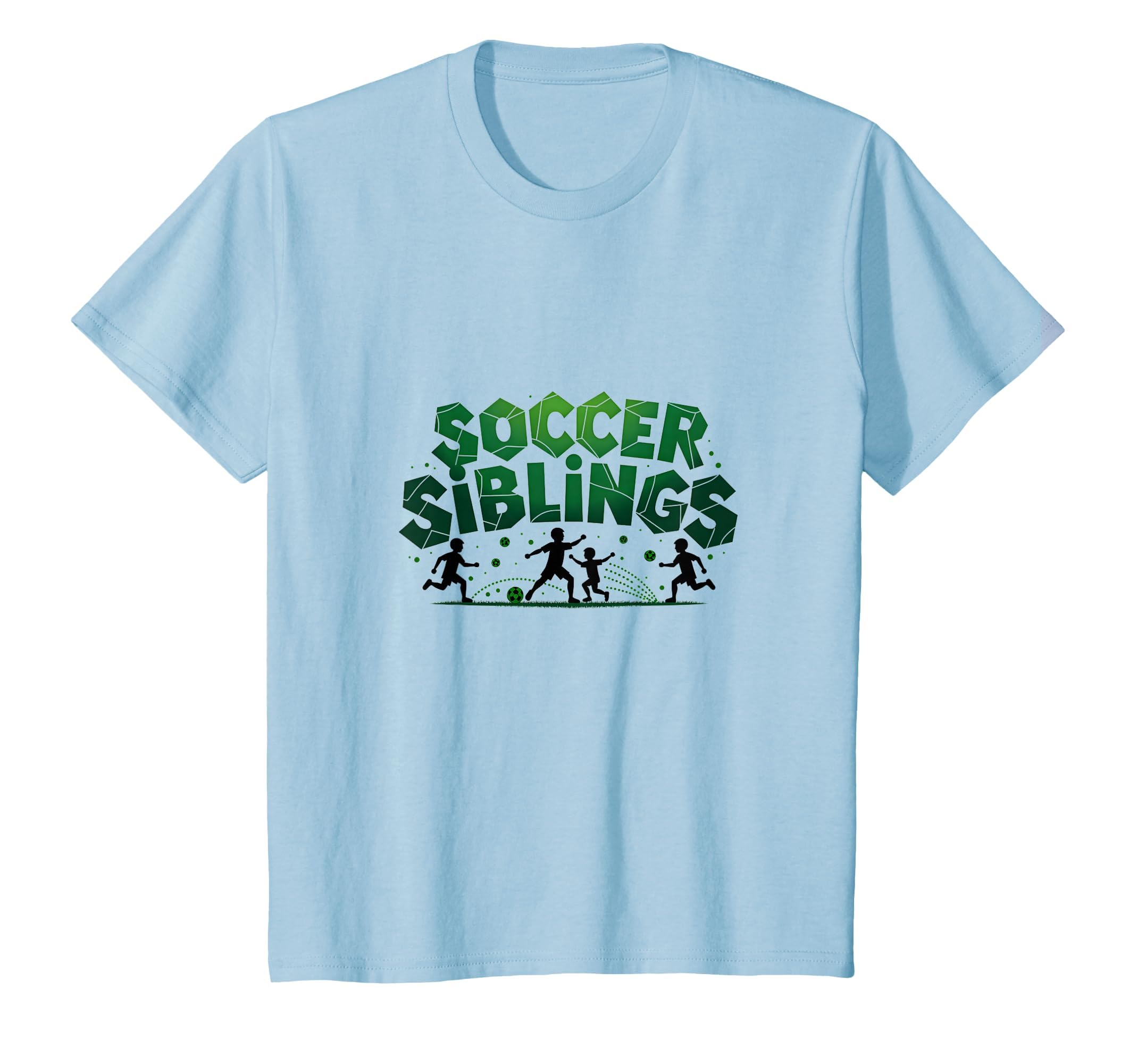 Soccer Siblings Family Teamwork T-Shirt - Fun Novelty Design for Adults - T-Shirt, Sweatshirt, Hoodie