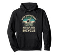 Old Guy Bicycle Sunset Cycling Gift Hoodie - Novelty Apparel Unisex - T-Shirt, Sweatshirt, Hoodie