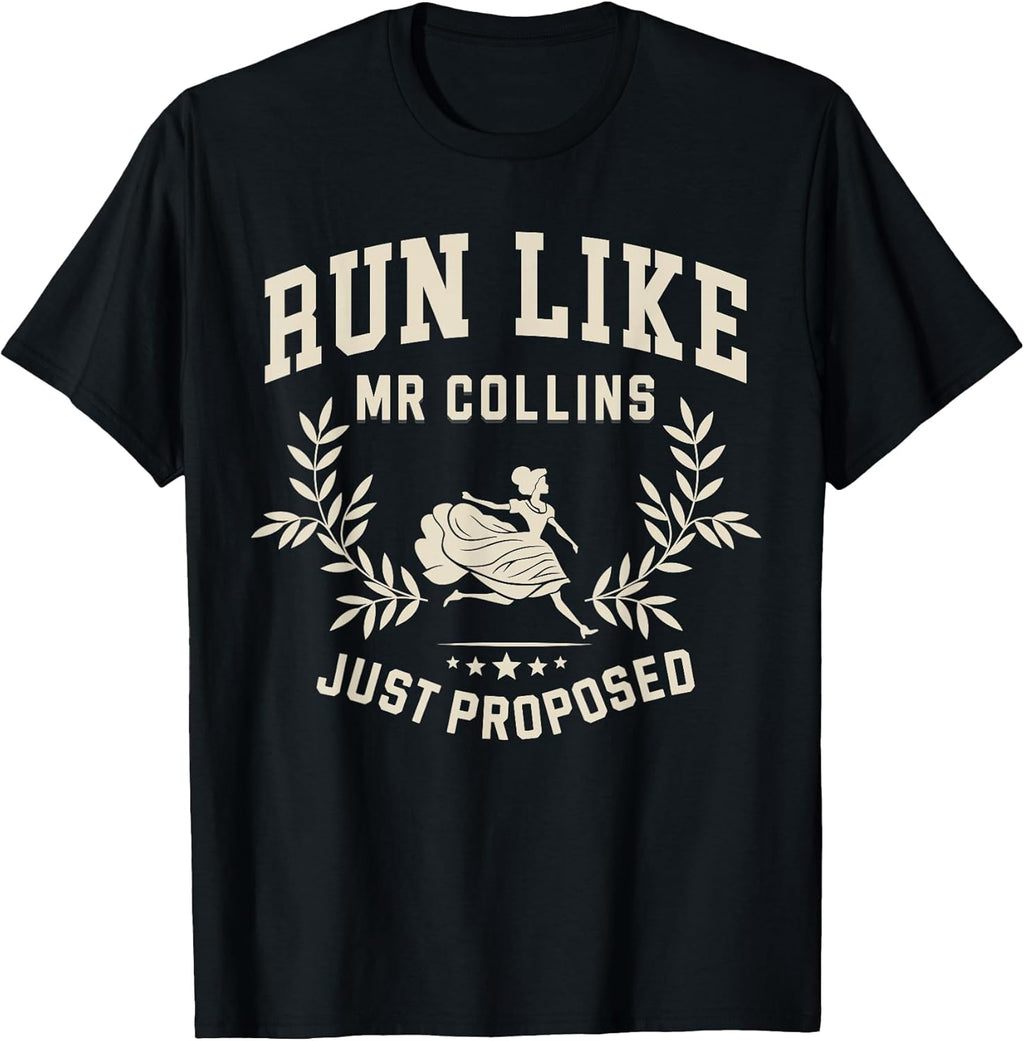 Run Like Mr Collins Just Proposed Vintage - Adult & Kids T-Shirts, Sweatshirts & Hoodies apparel design preview 1