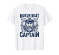 Motor Boat Captain Bearded Sailor Nautical T-Shirt - Unique Graphic Unisex - T-Shirt, Sweatshirt, Hoodie