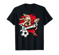Dabbing Dog Iraq Soccer Fans Jersey T-Shirt - Custom Art Print Unisex - T-Shirt, Sweatshirt, Hoodie