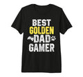 Best Golden Dad Gamer Funny Dog Owner Video T-Shirt - Graphic Print Unisex - T-Shirt, Sweatshirt, Hoodie
