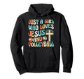 Just Who Loves Jesus And Volleyball Hoodie - Aesthetic Graphic Men Women - T-Shirt, Sweatshirt, Hoodie