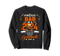 Proud Dad 2024 Senior Basketball Sweatshirt - Custom Art Print for Adults - T-Shirt, Sweatshirt, Hoodie