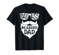 Badass Bearded Dad Shirts Father Papa T-Shirt - Unique Graphic for Adults - T-Shirt, Sweatshirt, Hoodie
