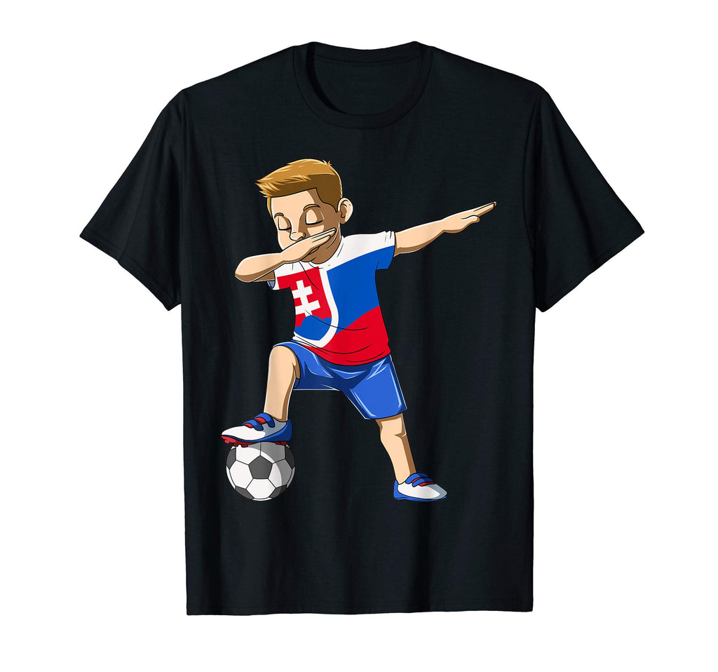 Dabbing Soccer Slovakia Jersey T-Shirt - Casual Everyday Wear Men Women - T-Shirt, Sweatshirt, Hoodie