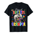 Autism Awareness Proud Autism Grandpa T-Shirt - Custom Art Print Unisex - T-Shirt, Sweatshirt, Hoodie