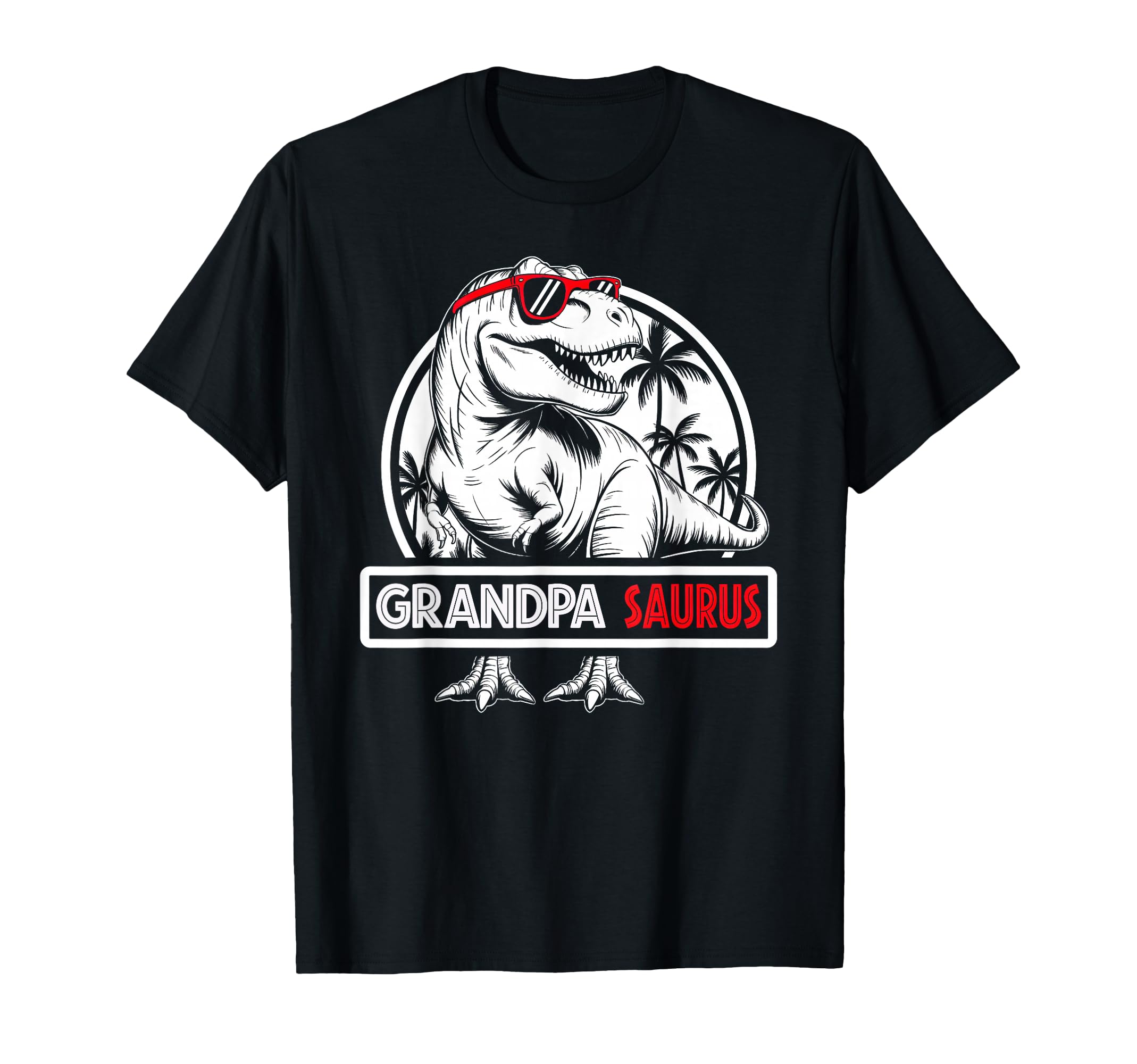 Grandpa Saurus Dinosaur T Rex Family T-Shirt - Unique Graphic Unisex - T-Shirt, Sweatshirt, Hoodie