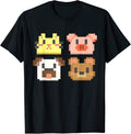 Pixel Art Pixelated Animals For - Adult & Kids T-Shirts, Sweatshirts & Hoodies apparel design preview 1