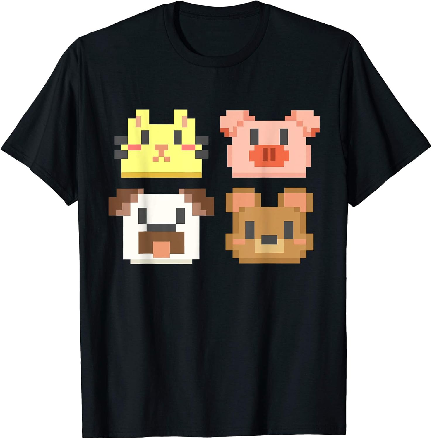 Pixel Art Pixelated Animals For - Adult & Kids T-Shirts, Sweatshirts & Hoodies apparel design preview 1