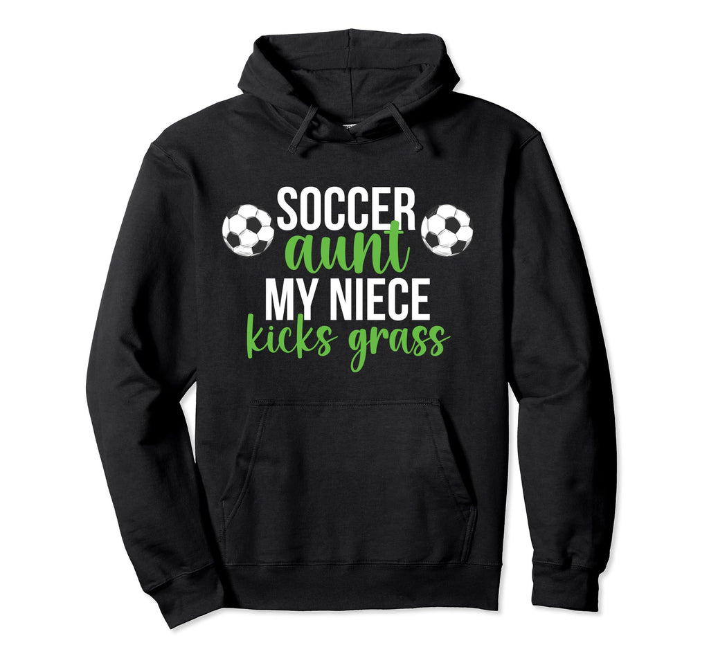 Soccer Aunt My Niece Aunt Soccer Player Hoodie - Minimalist Print Unisex - T-Shirt, Sweatshirt, Hoodie