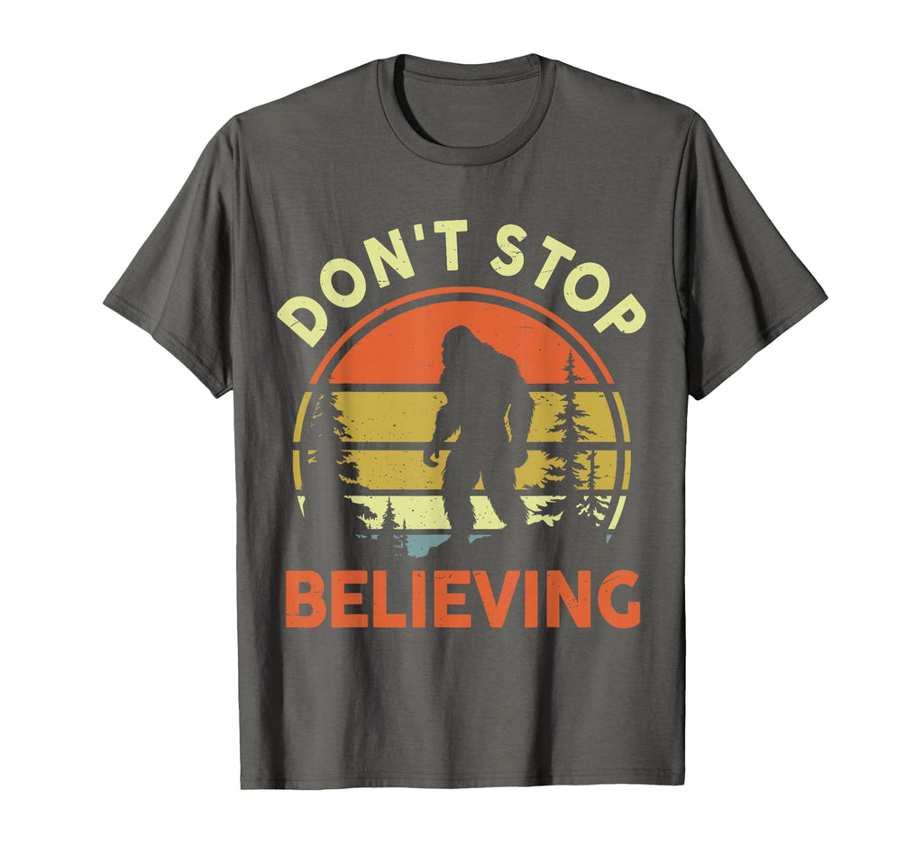 Believe Bigfoot Dont Stop Believing T-Shirt - Custom Art Print Men Women - T-Shirt, Sweatshirt, Hoodie