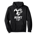 Aunt Life Soccer Hockey Heart Split Hoodie - Streetwear Style Unisex - T-Shirt, Sweatshirt, Hoodie