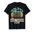 Mens Myth Legend Dad Music Teacher T-Shirt - Custom Art Print Unisex - T-Shirt, Sweatshirt, Hoodie