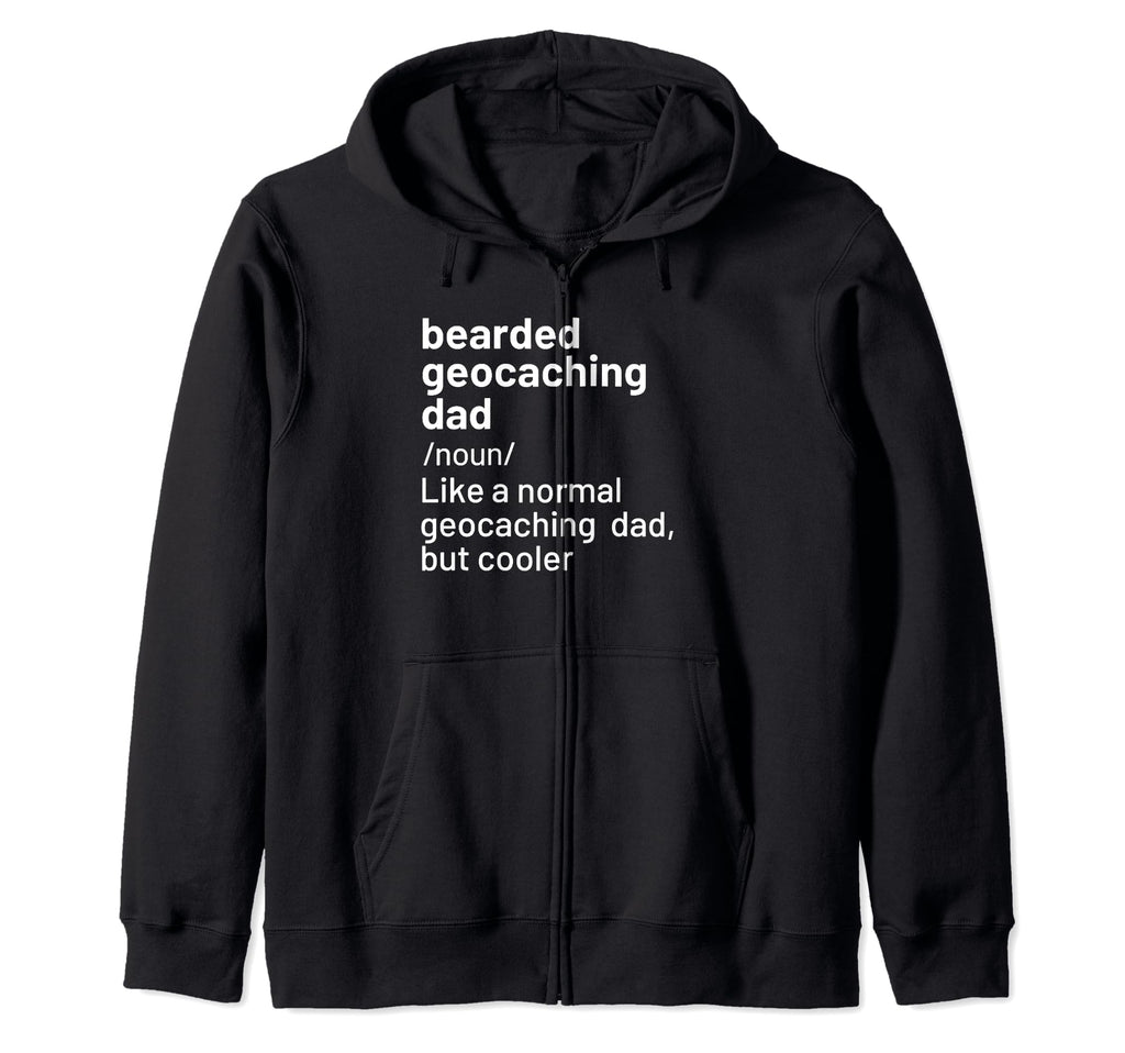 Bearded Geocaching Dad T Shirts T-Shirt - Minimalist Print Men Women - T-Shirt, Sweatshirt, Hoodie