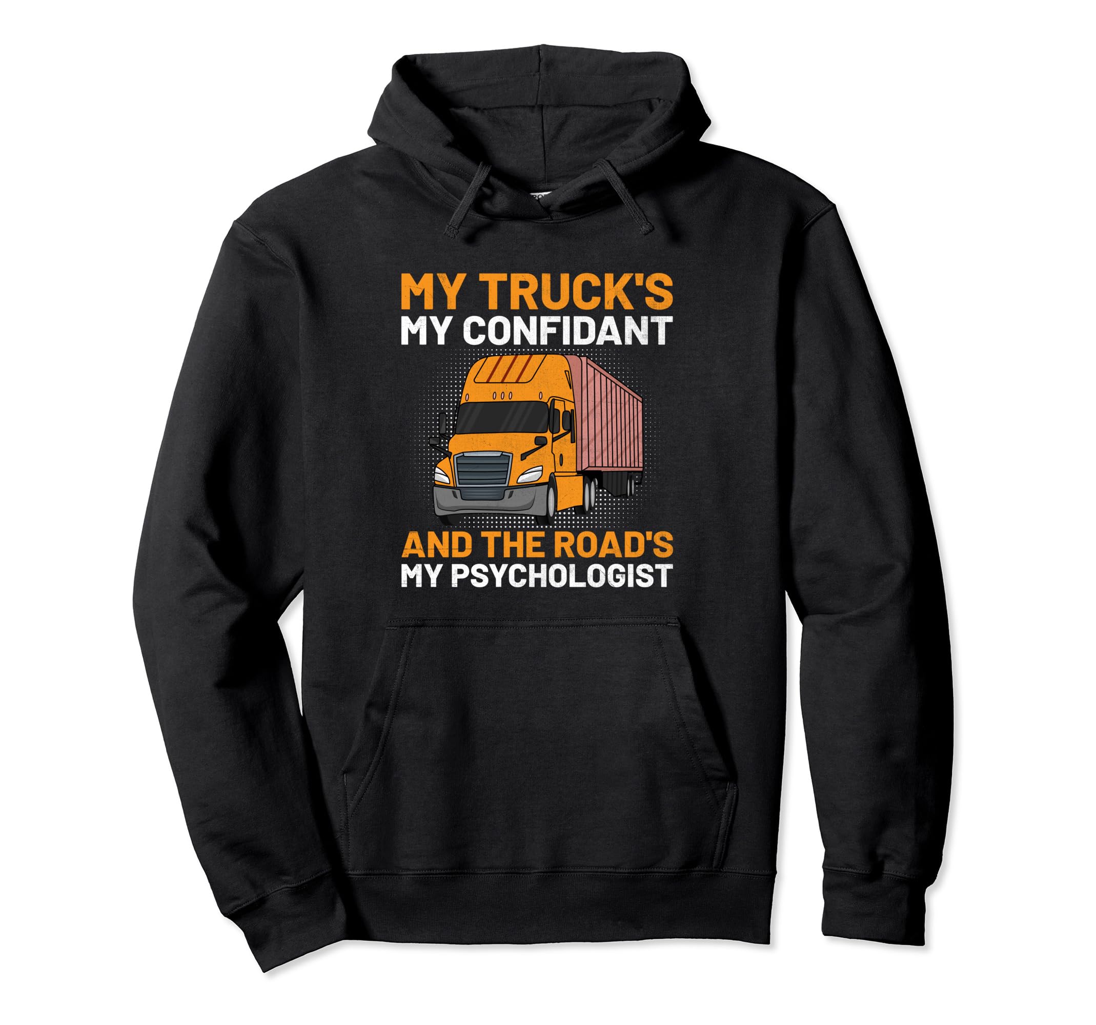 Trucker Driving Dad Trucker Father Hoodie - Novelty Apparel for Adults - T-Shirt, Sweatshirt, Hoodie