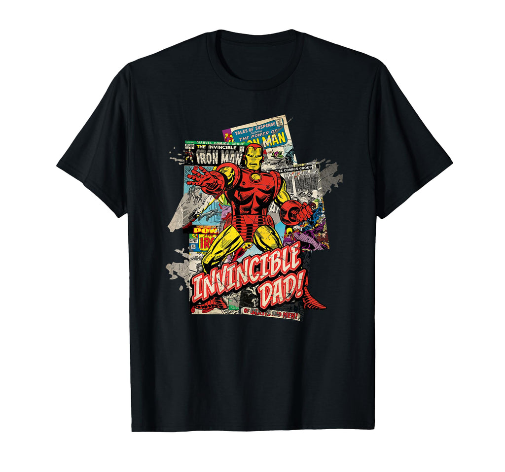 Marvel Iron Invincible Dad Fathers T-Shirt - Aesthetic Graphic Men Women - T-Shirt, Sweatshirt, Hoodie