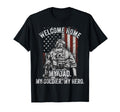 Welcome Home My Dad Deployed T-Shirt - Minimalist Print for Adults - T-Shirt, Sweatshirt, Hoodie