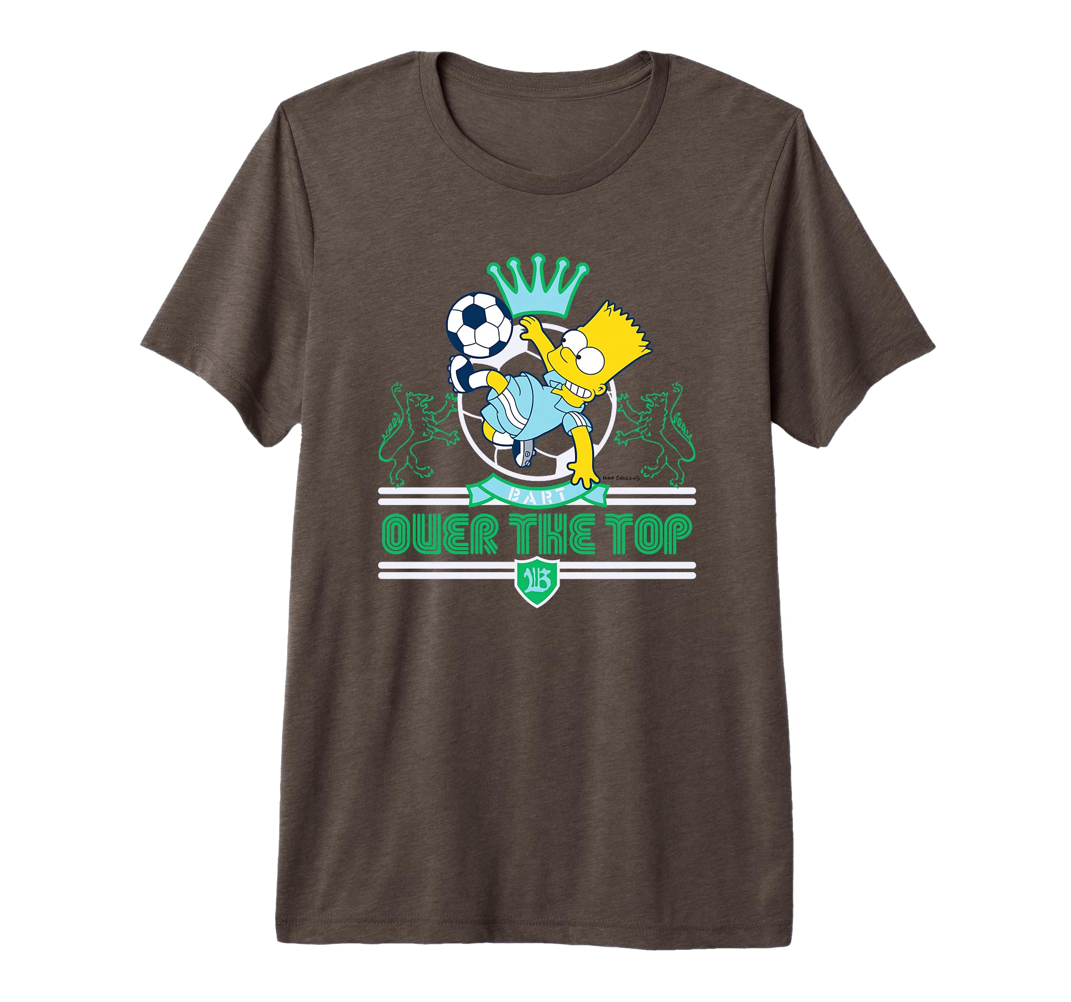 Simpsons Bart Over Soccer Player T-Shirt - Casual Everyday Wear Men Women - T-Shirt, Sweatshirt, Hoodie