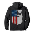 Patriotic Bearded Sunglasses Us Flag Dad Hoodie - Novelty Apparel Unisex - T-Shirt, Sweatshirt, Hoodie
