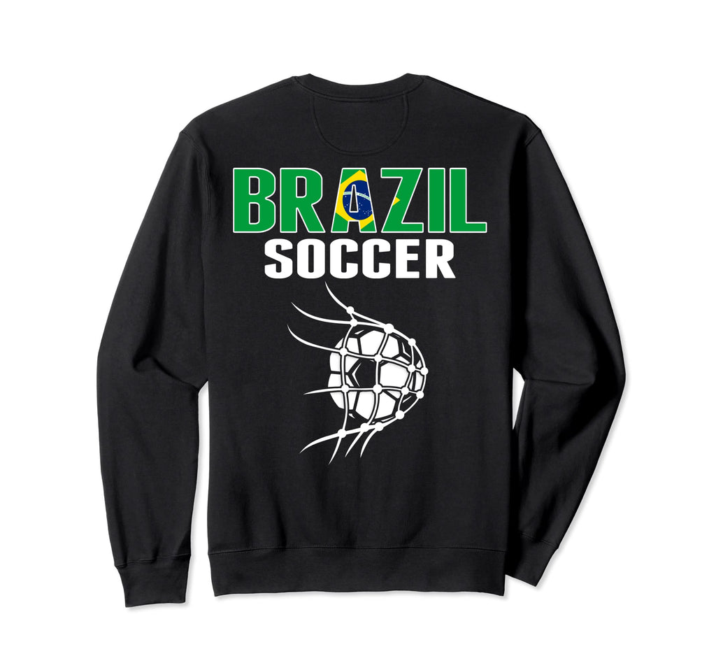 Brazil Soccer Ball Net Brazilian Sweatshirt - Graphic Print Men Women - T-Shirt, Sweatshirt, Hoodie