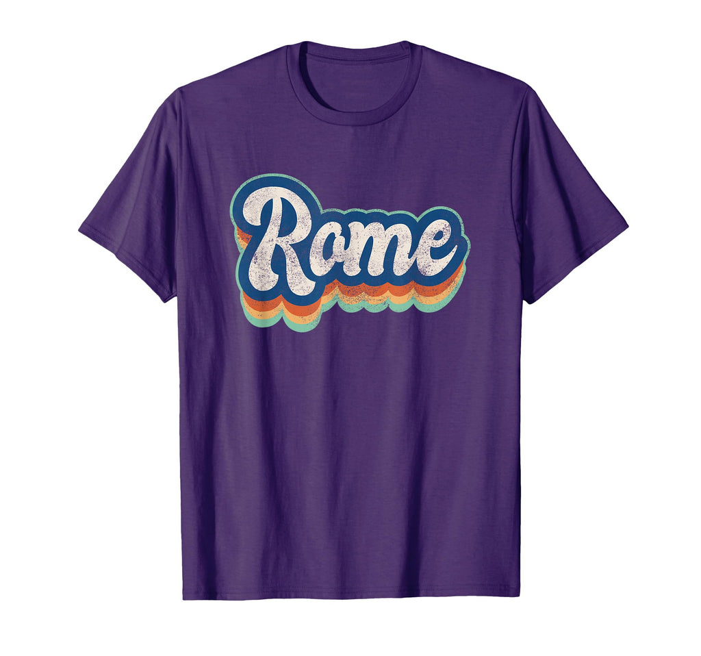 Rome First Name 70S 80S Personalized T-Shirt - Custom Art Print Men Women - T-Shirt, Sweatshirt, Hoodie