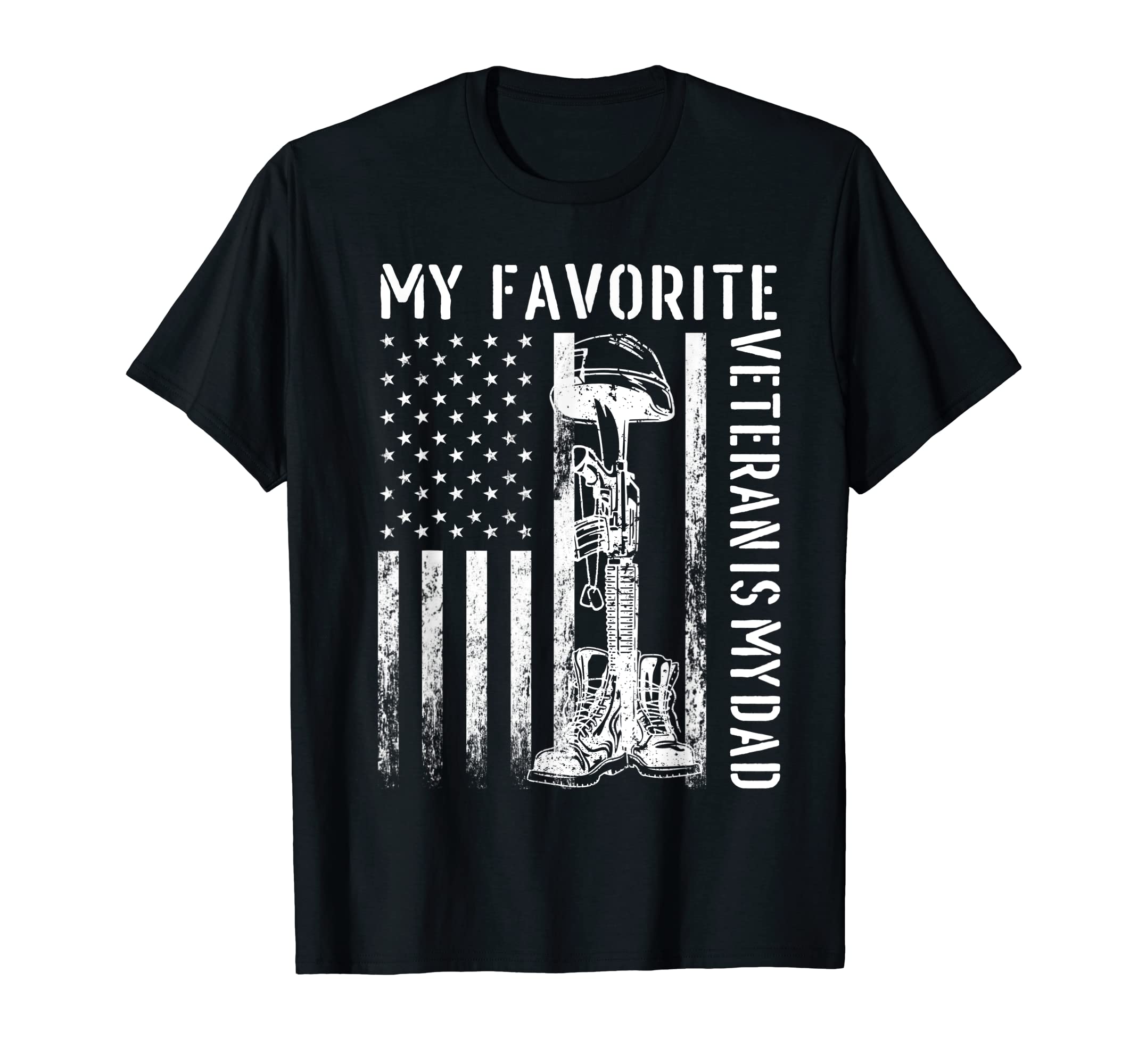 Father Veterans Day My Favorite T-Shirt - Minimalist Print Men Women - T-Shirt, Sweatshirt, Hoodie