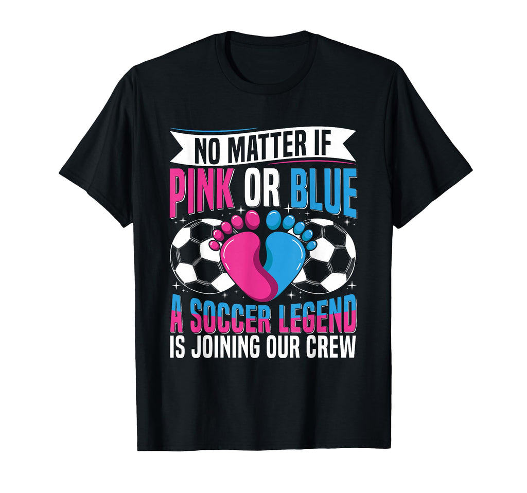 Soccer Themed Gender Reveal Party Soccer T-Shirt - Graphic Print Men Women - T-Shirt, Sweatshirt, Hoodie