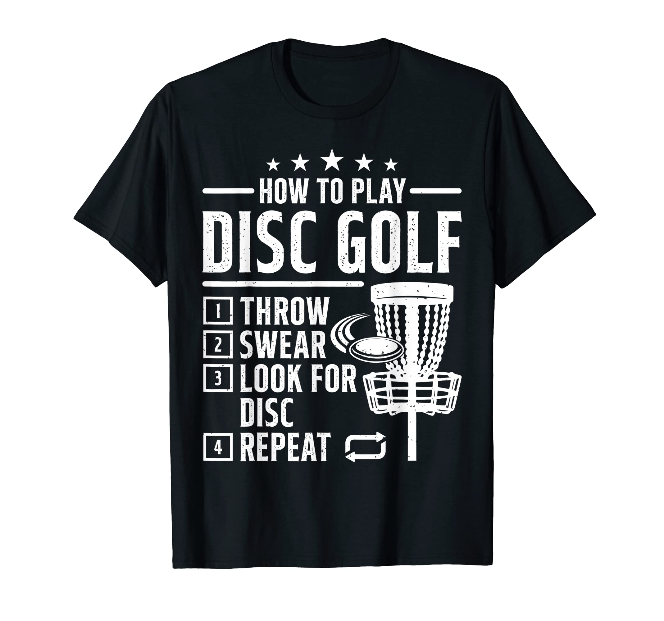 How To Play Disc Golf Funny Frisbee T-Shirt - Novelty Apparel for Adults - T-Shirt, Sweatshirt, Hoodie