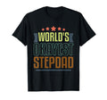 Worlds Okayest Stepdad Funny Fathers Day T-Shirt - Graphic Print Unisex - T-Shirt, Sweatshirt, Hoodie