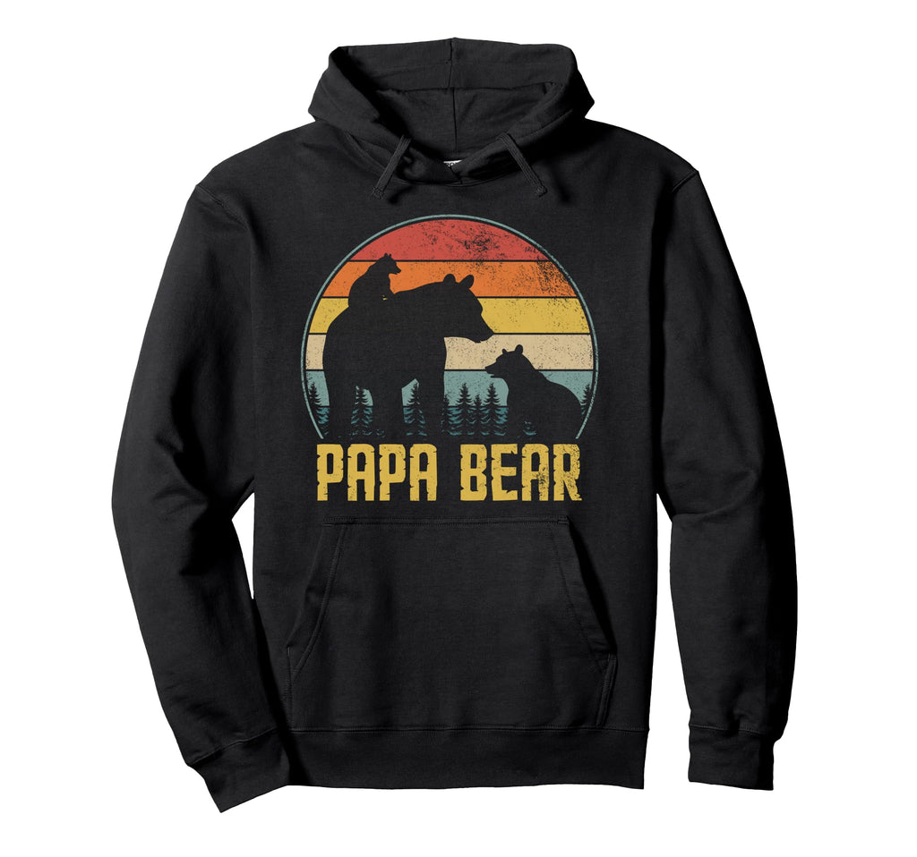 Papa Bear Funny Grandpa Proud Hoodie - Trendy Graphic for Adults - T-Shirt, Sweatshirt, Hoodie