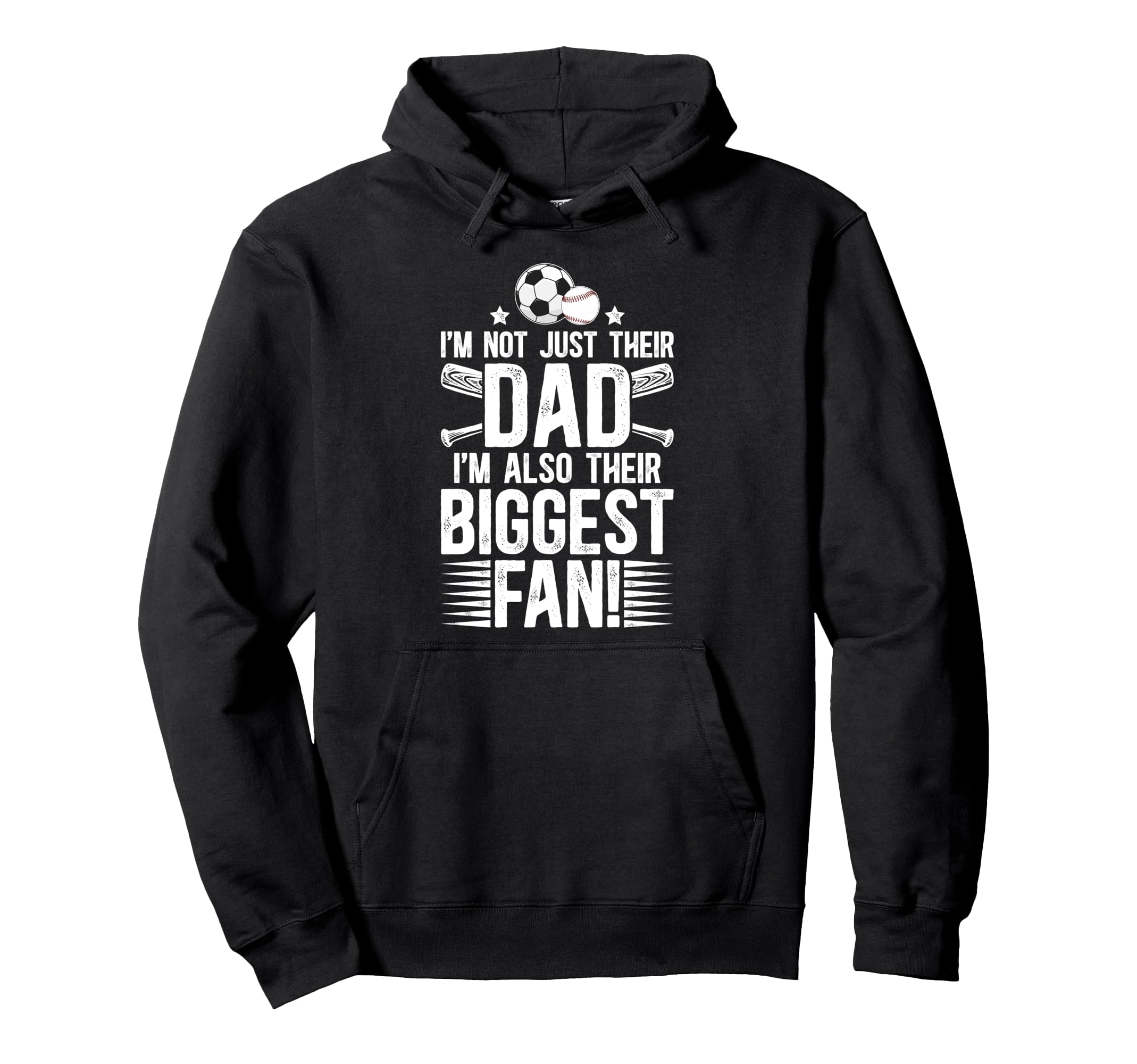 Their Biggest Fan Baseball Soccer Hoodie - Casual Everyday Wear Men Women - T-Shirt, Sweatshirt, Hoodie