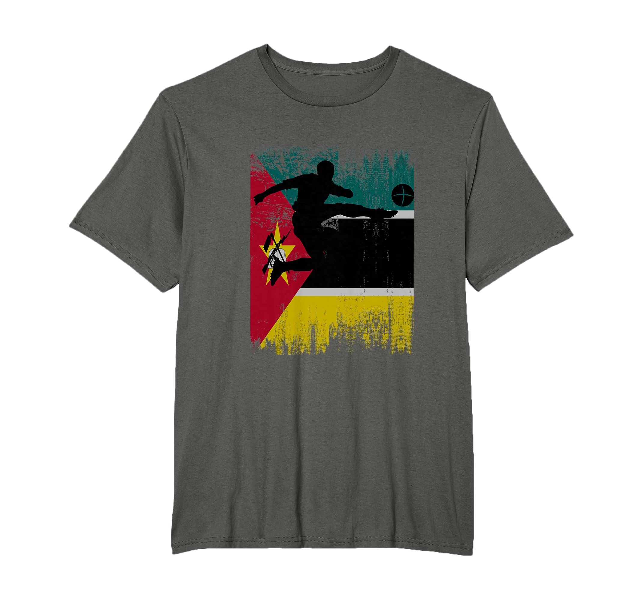Mozambique Soccer Mozambican T-Shirt - Aesthetic Graphic for Adults - T-Shirt, Sweatshirt, Hoodie