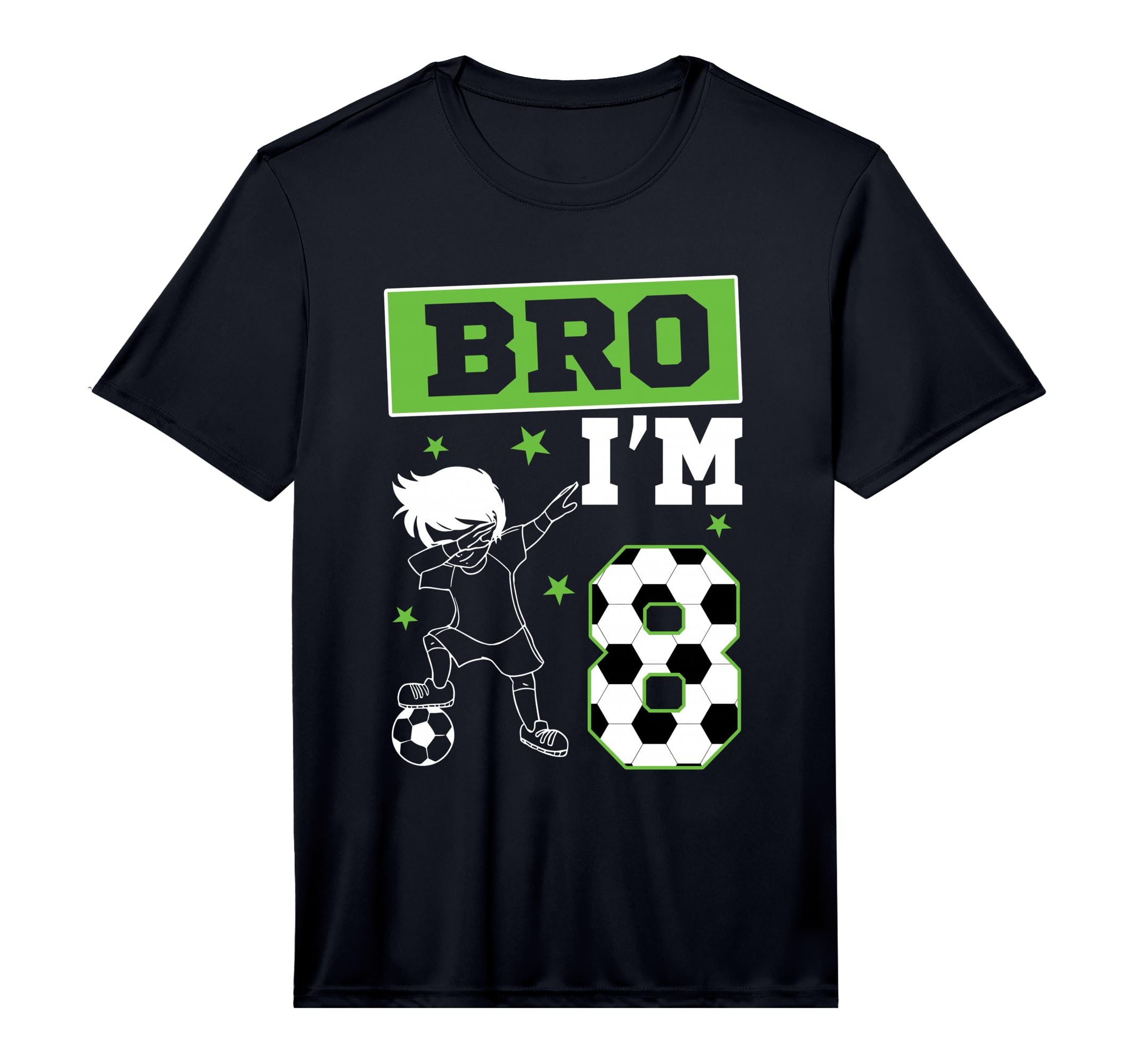 Bro Im 8Th Birthday Soccer Theme T-Shirt - Aesthetic Graphic Men Women - T-Shirt, Sweatshirt, Hoodie