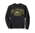 Fishing Dad Camo Funny Fathers Sweatshirt - Casual Everyday Wear Men Women - T-Shirt, Sweatshirt, Hoodie