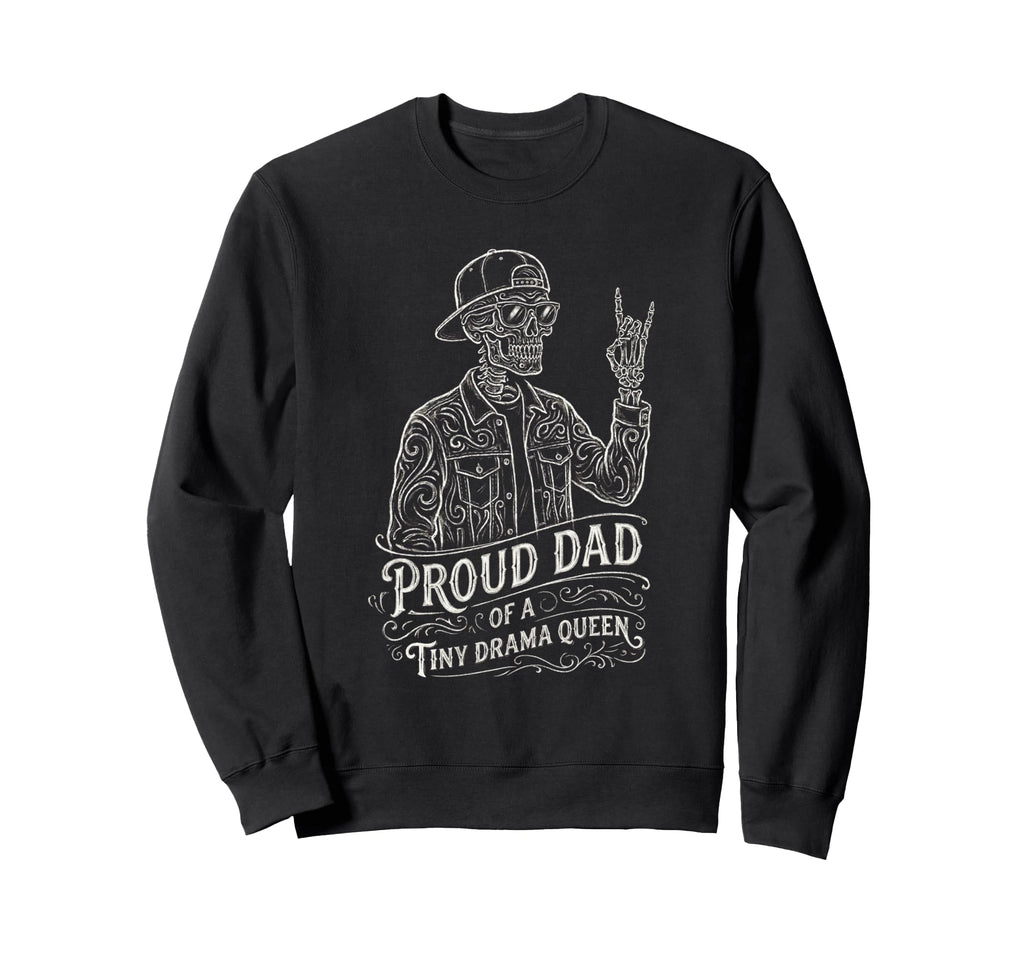 Skeleton Dad Daughter Matching Funny Sweatshirt - Graphic Print Men Women - T-Shirt, Sweatshirt, Hoodie