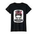 Soccer Mom Messy Bun Mommy Soccer T-Shirt - Streetwear Style for Adults - T-Shirt, Sweatshirt, Hoodie
