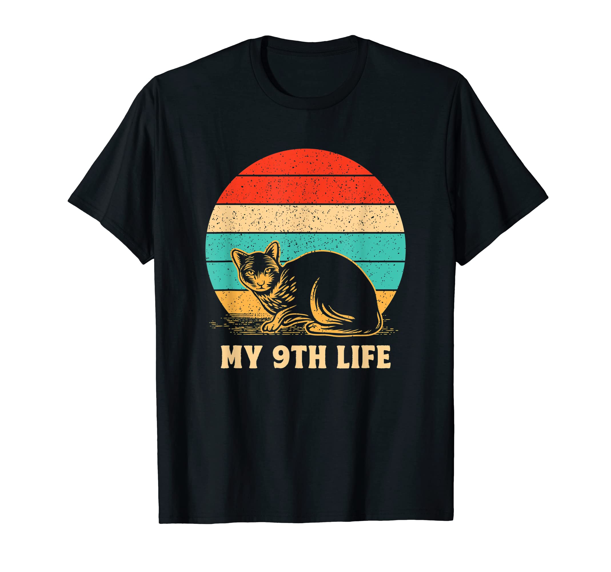 My 9Th Life Cat Lover Birthday T-Shirt - Casual Everyday Wear Men Women - T-Shirt, Sweatshirt, Hoodie