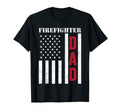 Mens Firefighter Gift Dad American Flag T-Shirt - Graphic Print for Adults - T-Shirt, Sweatshirt, Hoodie