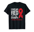 I Wear Red My Grandpa Stroke Survivor T-Shirt - Unique Graphic for Adults - T-Shirt, Sweatshirt, Hoodie