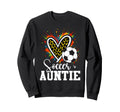 Soccer Auntie Leopard Heart Sweatshirt - Custom Art Print for Adults - T-Shirt, Sweatshirt, Hoodie