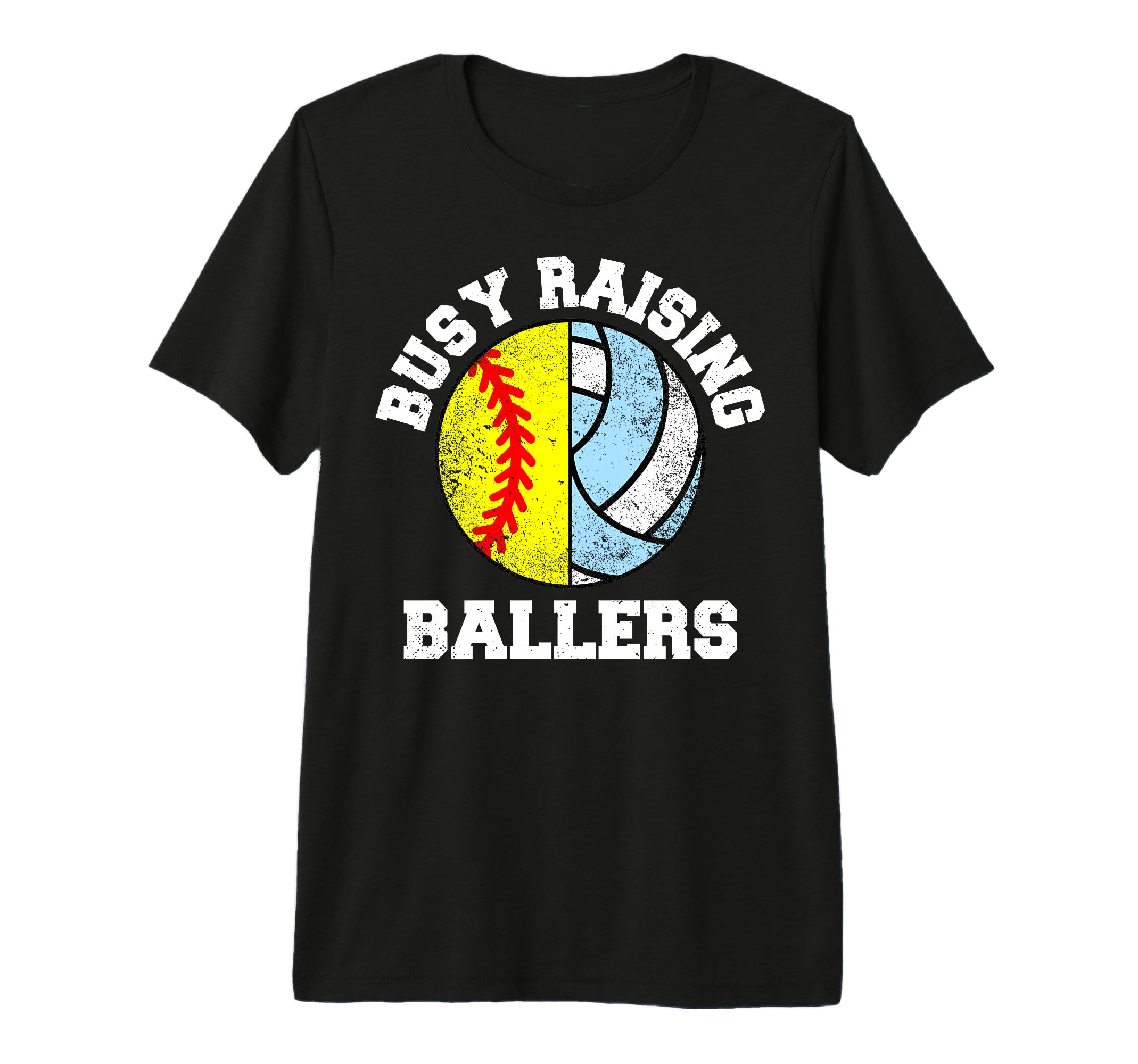 Busy Raising Ballers Funny Softball T-Shirt - Custom Art Print for Adults - T-Shirt, Sweatshirt, Hoodie