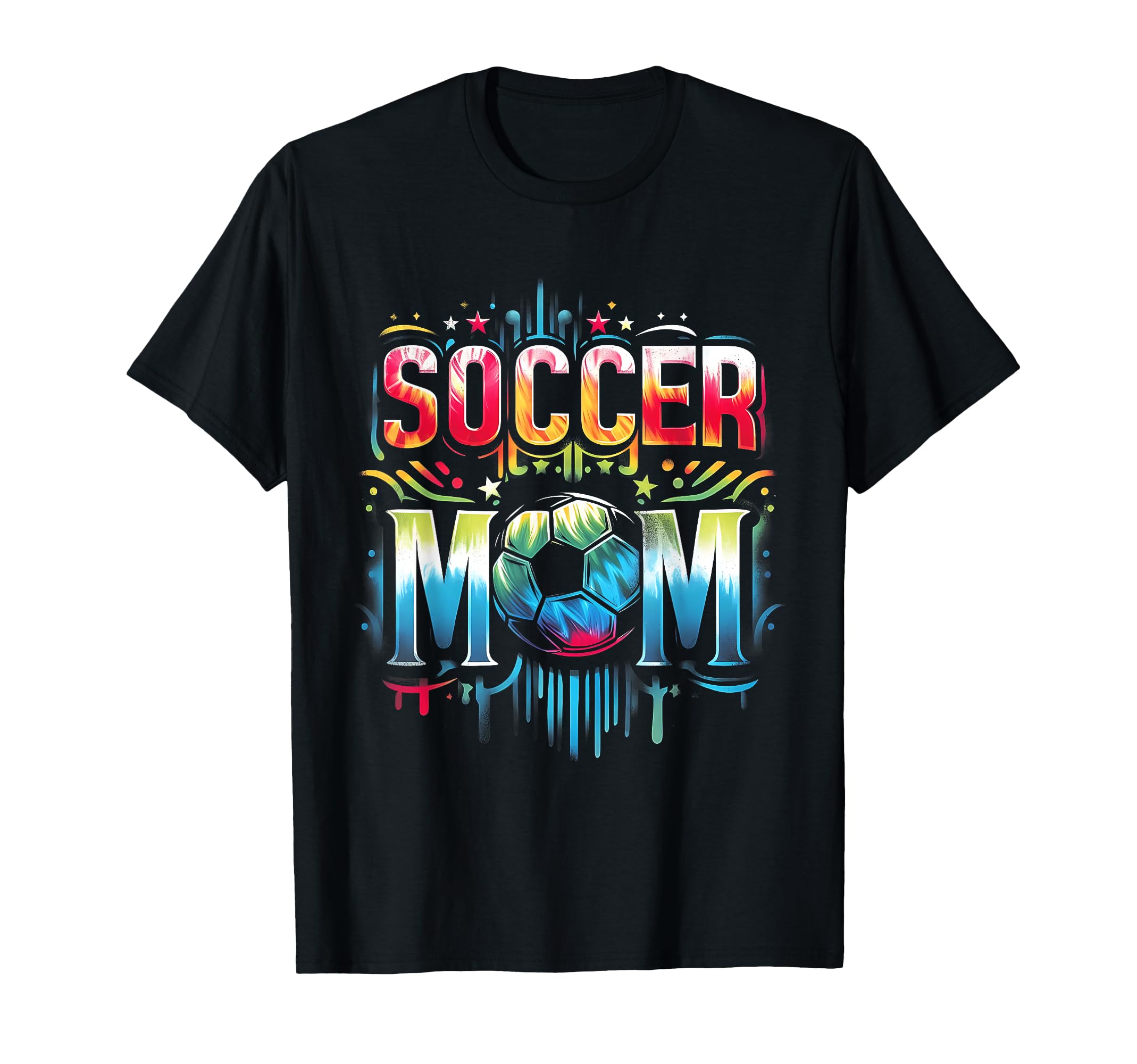 Soccer Mom Colorful Soccer Player Tie Dye T-Shirt - Novelty Apparel Unisex - T-Shirt, Sweatshirt, Hoodie
