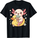 Cute Axolotl Drinking Boba Kawaii Duck Lover - Adult & Kids T-Shirts, Sweatshirts & Hoodies apparel design preview 1