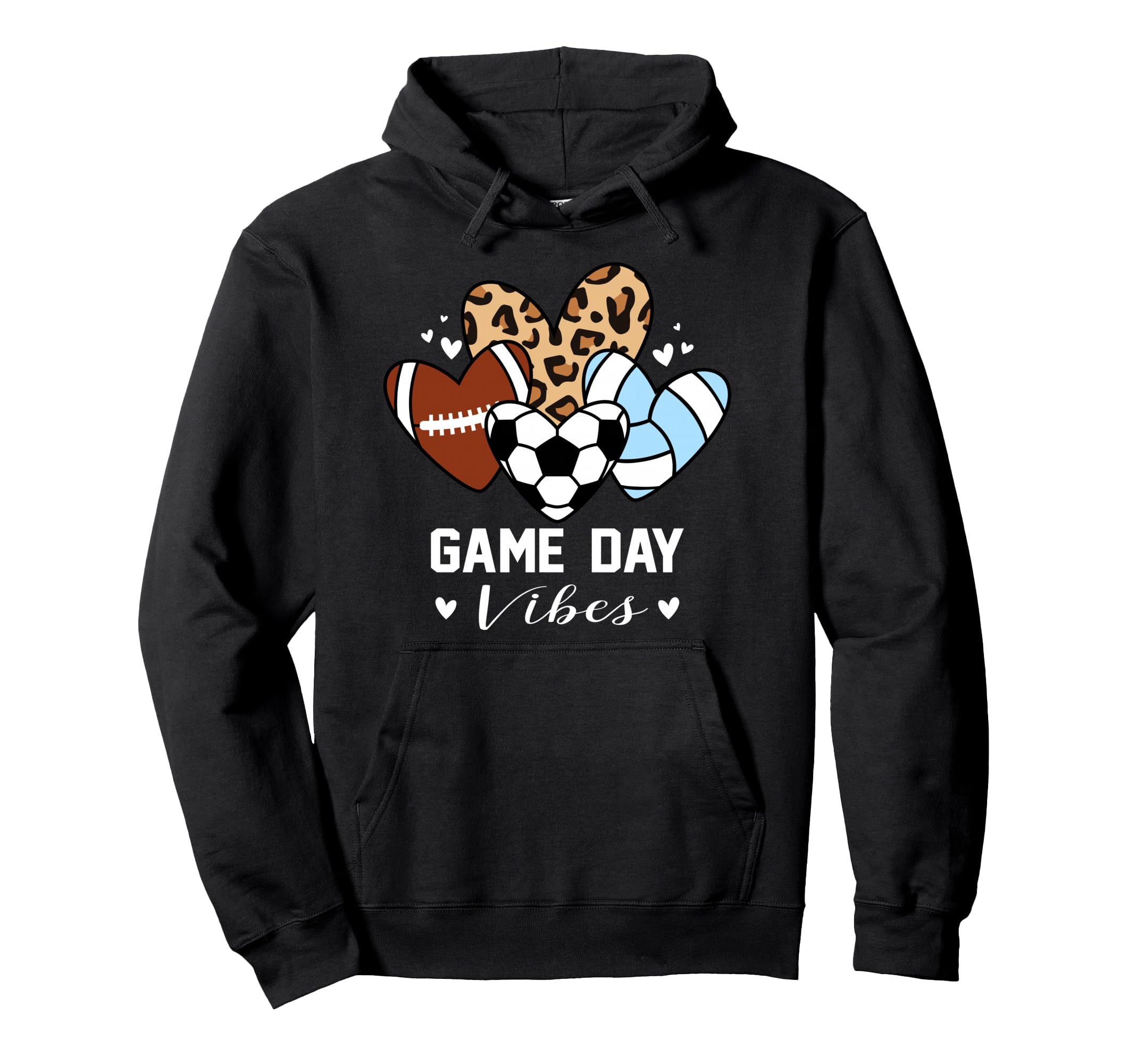 Game Day Vibes Funny Soccer Hoodie - Casual Everyday Wear for Adults - T-Shirt, Sweatshirt, Hoodie