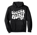 Groovy Soccer Aunt Soccer Player Aunt Hoodie - Novelty Apparel Men Women - T-Shirt, Sweatshirt, Hoodie