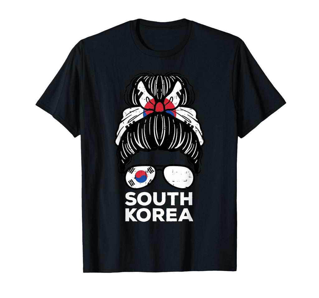 South Korea Flag Hairbun Football T-Shirt - Minimalist Print for Adults - T-Shirt, Sweatshirt, Hoodie