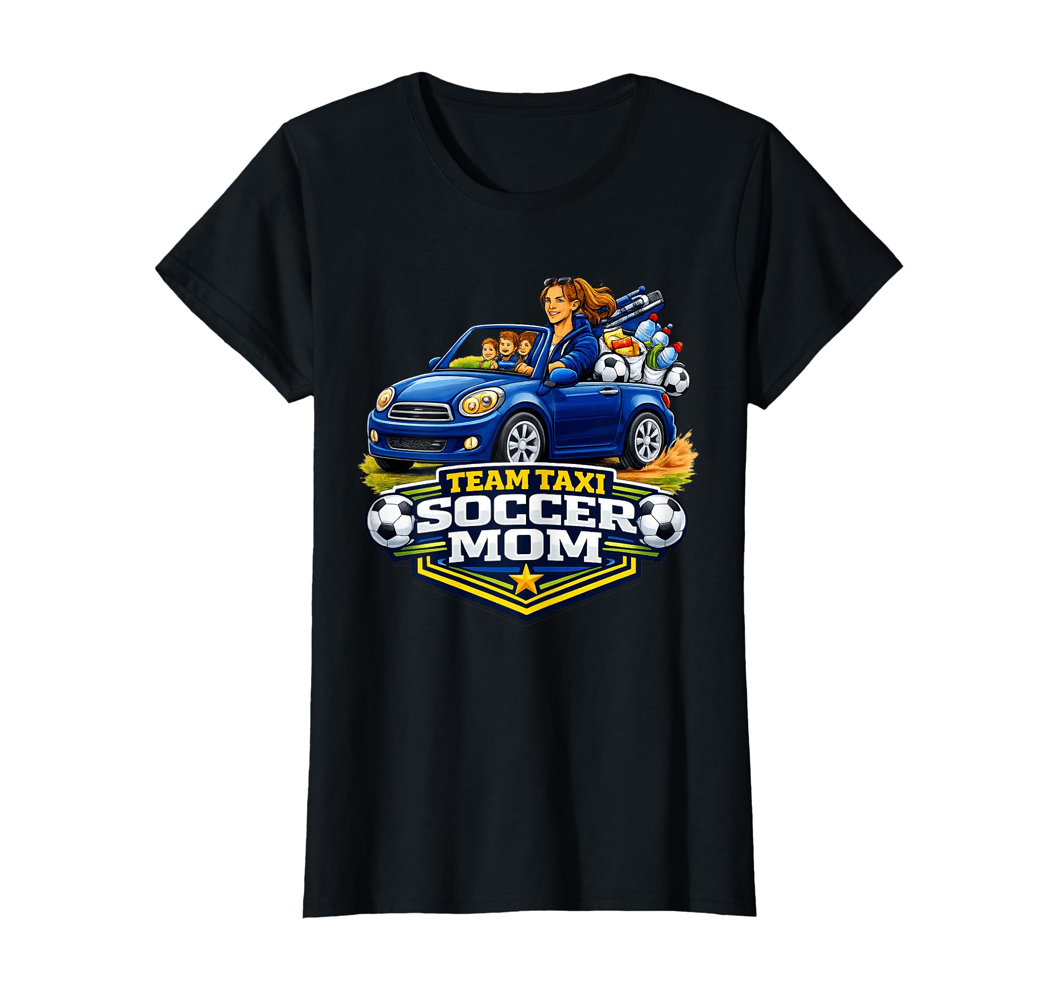 Soccer Mom Team Taxi Funny Game Day T-Shirt - Unique Graphic Men Women - T-Shirt, Sweatshirt, Hoodie
