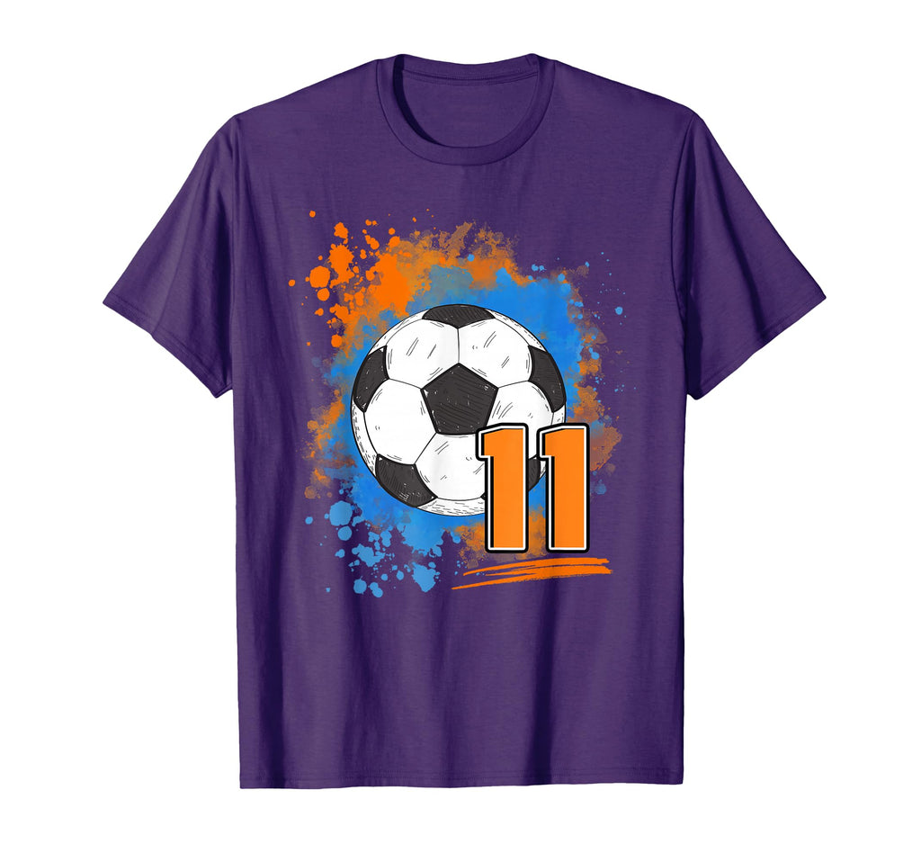 11Th Birthday 11 Years Old Soccer Ball T-Shirt - Unique Graphic for Adults - T-Shirt, Sweatshirt, Hoodie