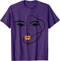 Line Art Girl Face Abstract Minimalist One Minimal - Adult & Kids T-Shirts, Sweatshirts & Hoodies apparel design preview 1